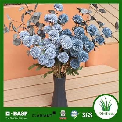 Støvblått pompom blomsterstilksett