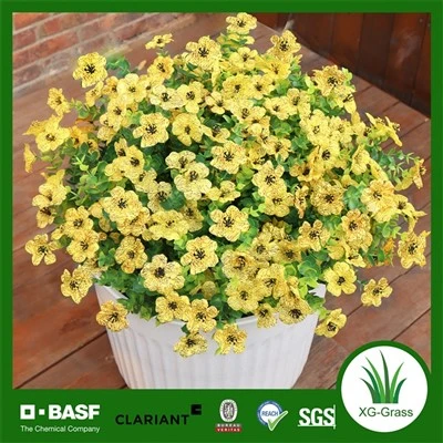 Gul kunstig blomsterbukett